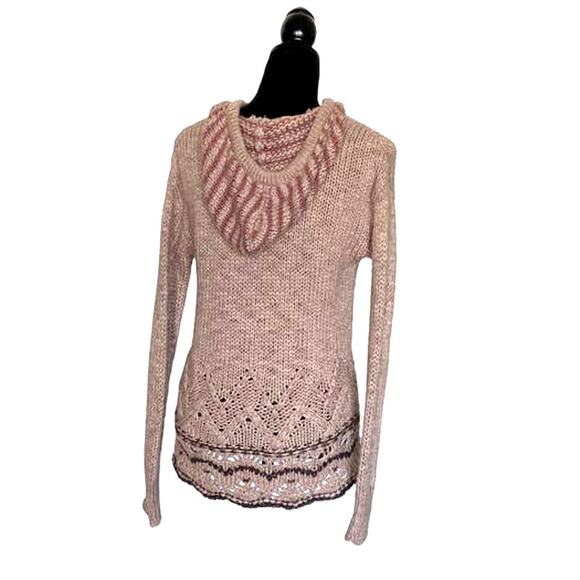 American Eagle Outfitters Chunky Knit Hooded Sweater Women's S/P - Picture 4 of 11